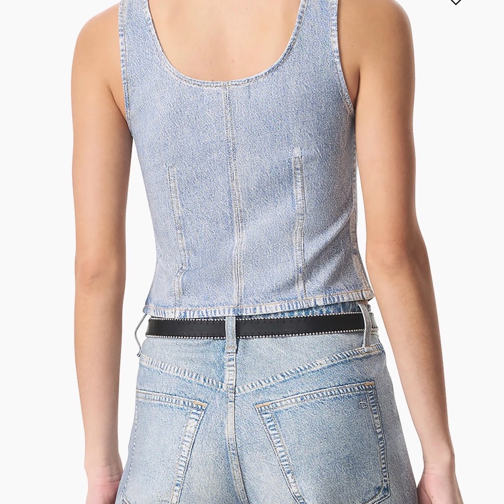 rag & bone Blue Denim Tank Top - Picture 5 of 5